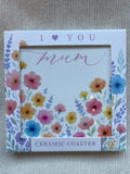 Mum ceramic coaster
