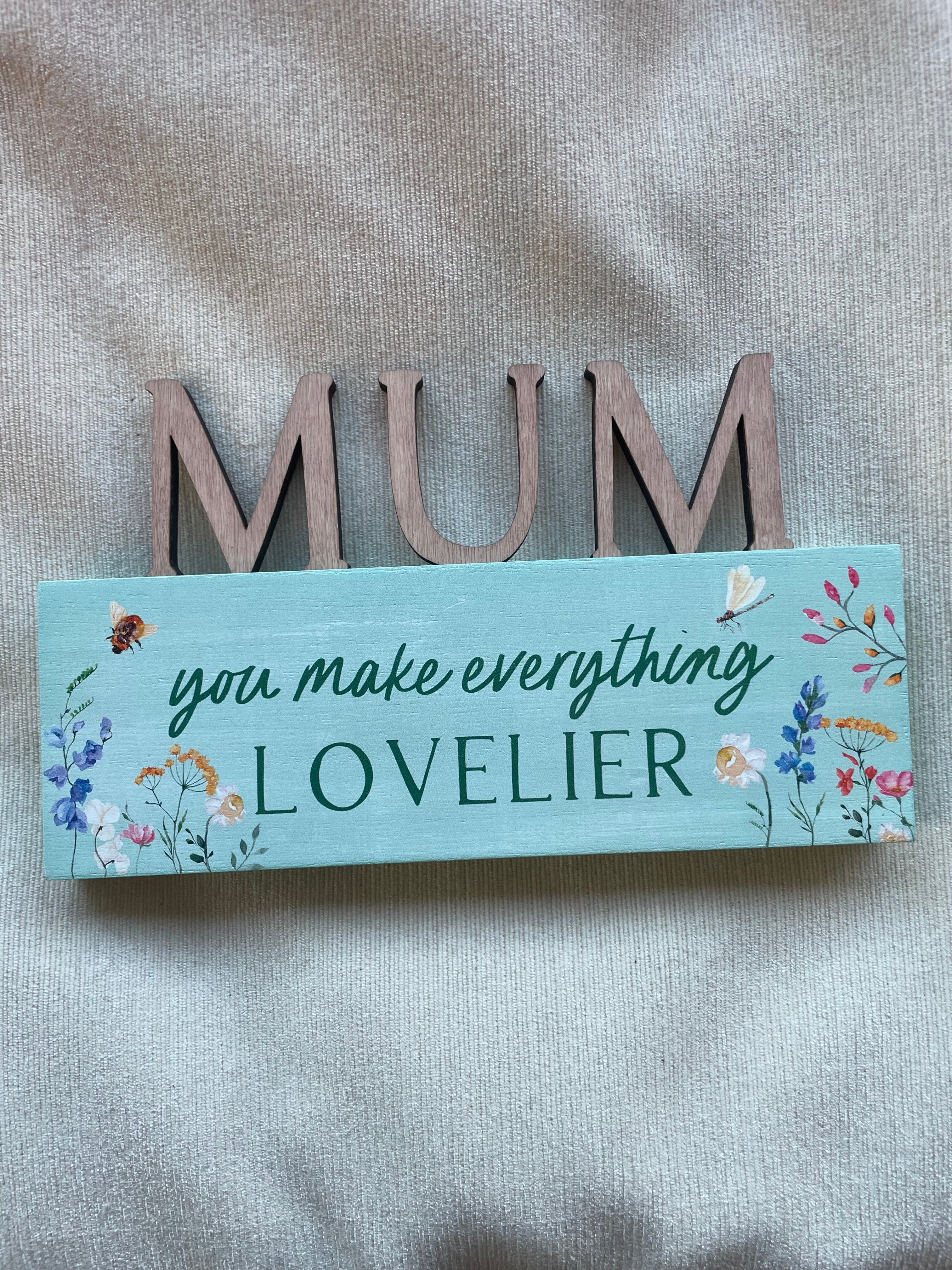 Mum Plaque