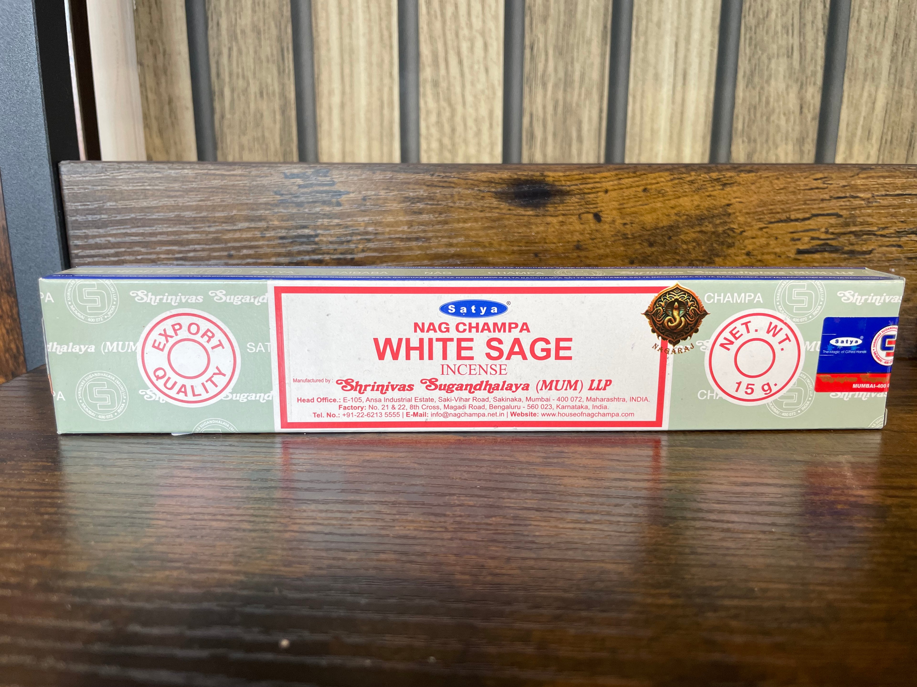 NAG CHAMPA White Sage Incense Sticks