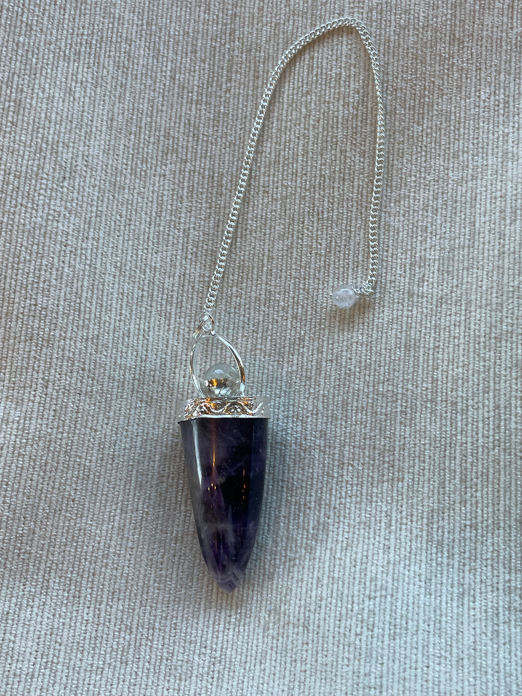 Cone & silver ring pendulum