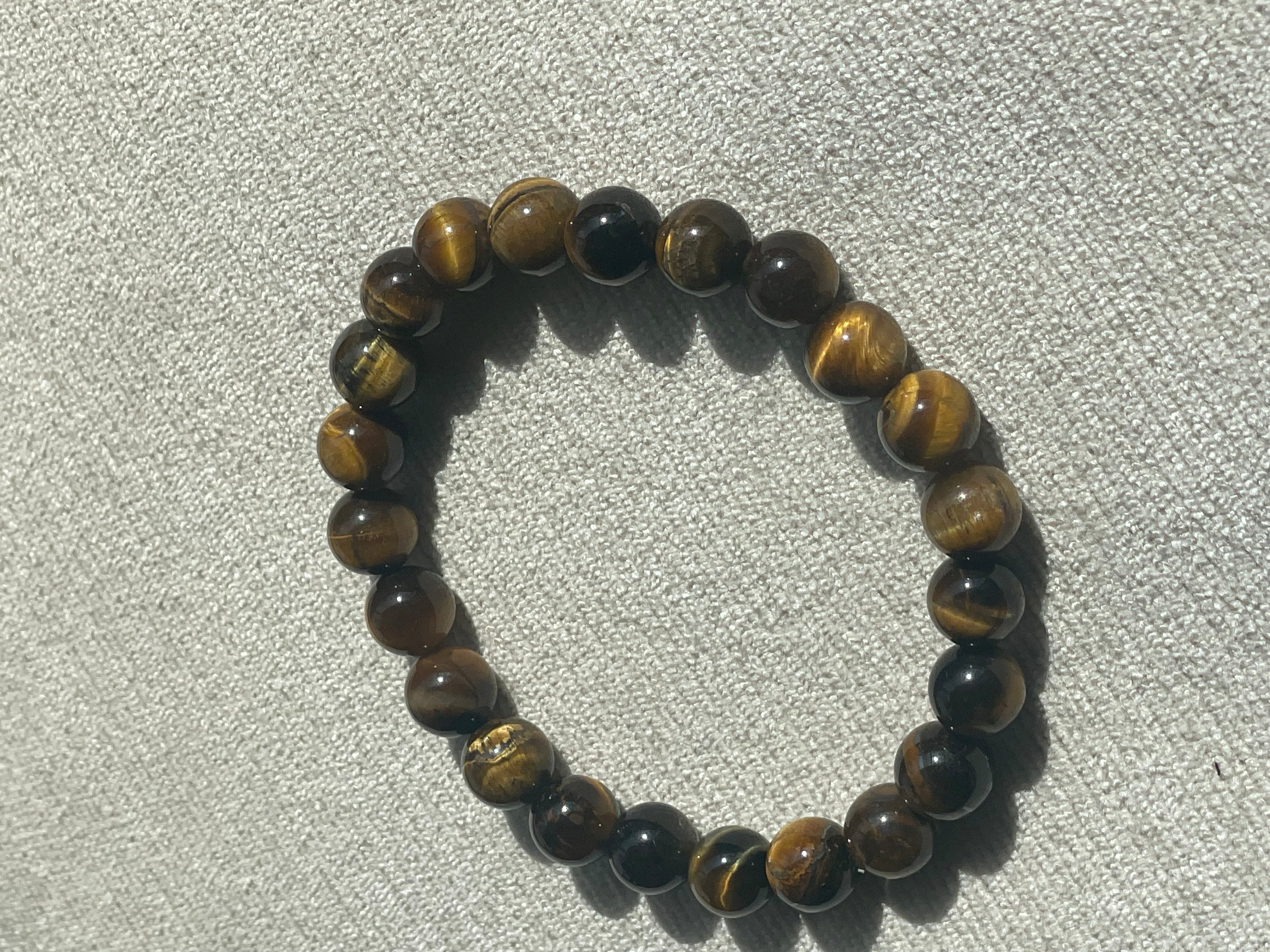 Crystal or Gemstone Bead Bracelet (8mm)