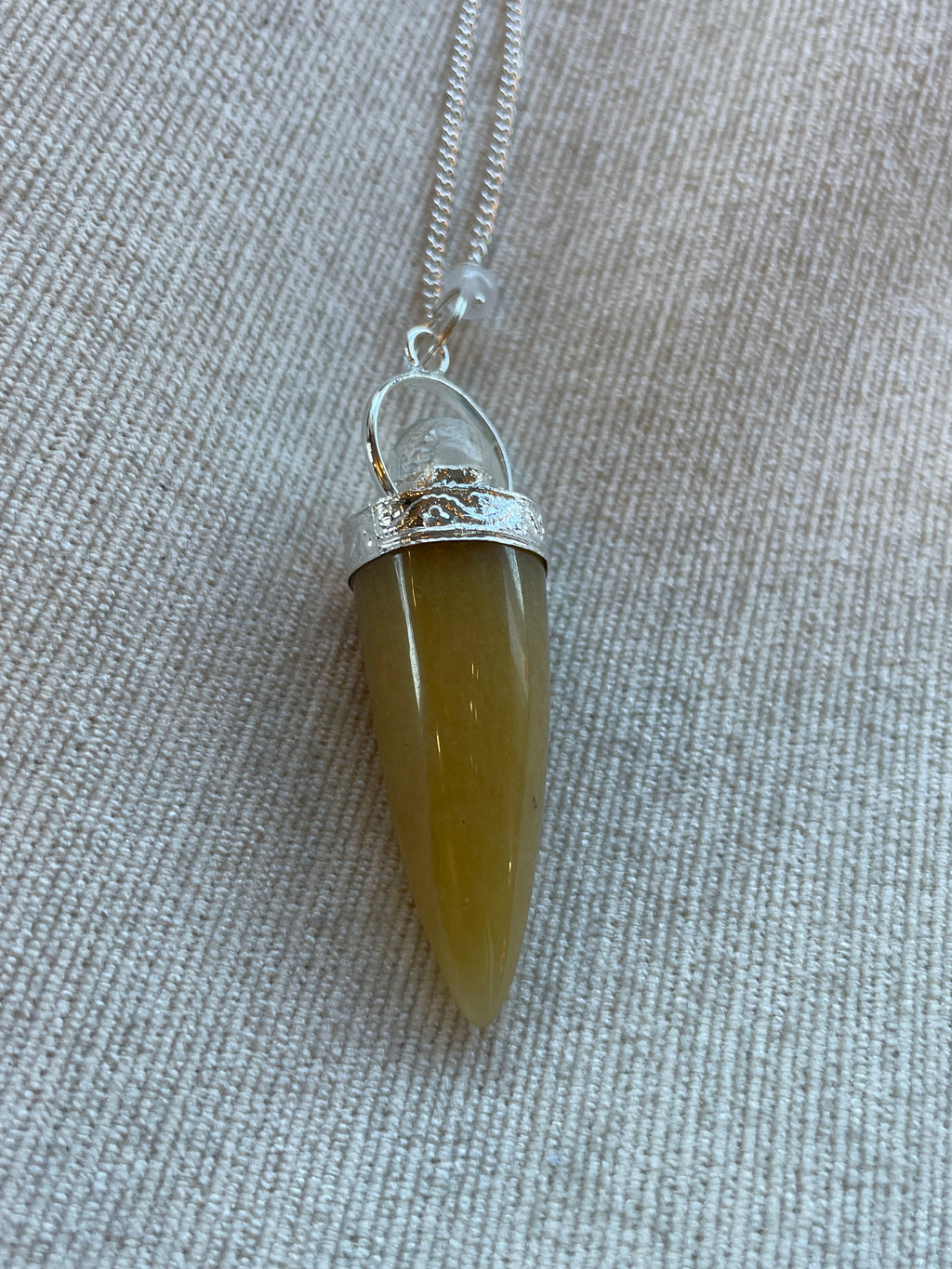 Cone & silver ring pendulum