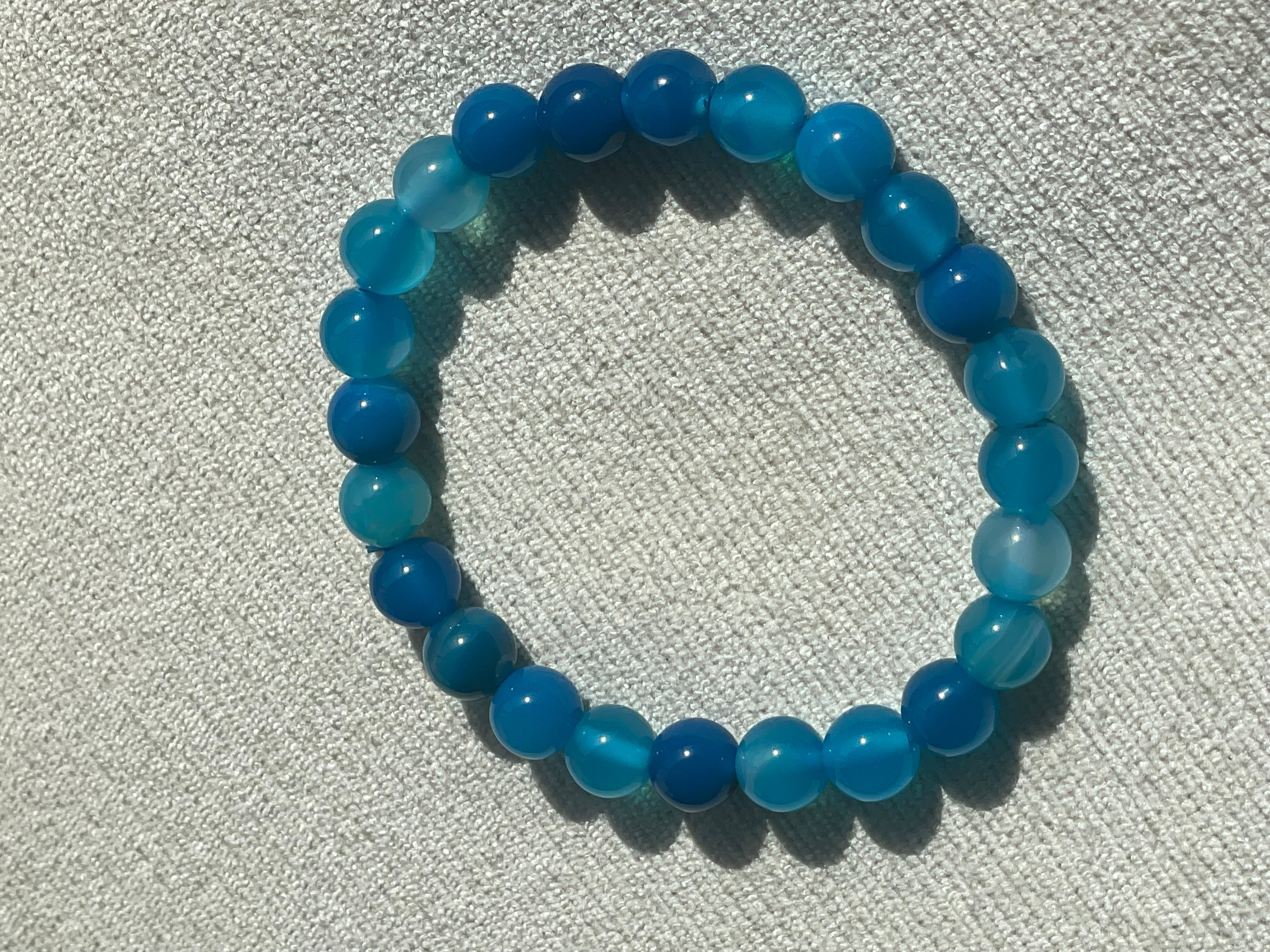 Crystal or Gemstone Bead Bracelet (8mm)
