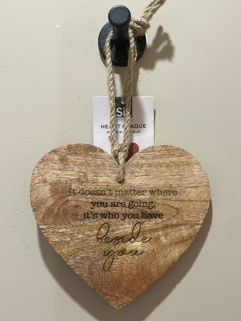 Hanging heart decoration