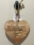 Hanging heart decoration