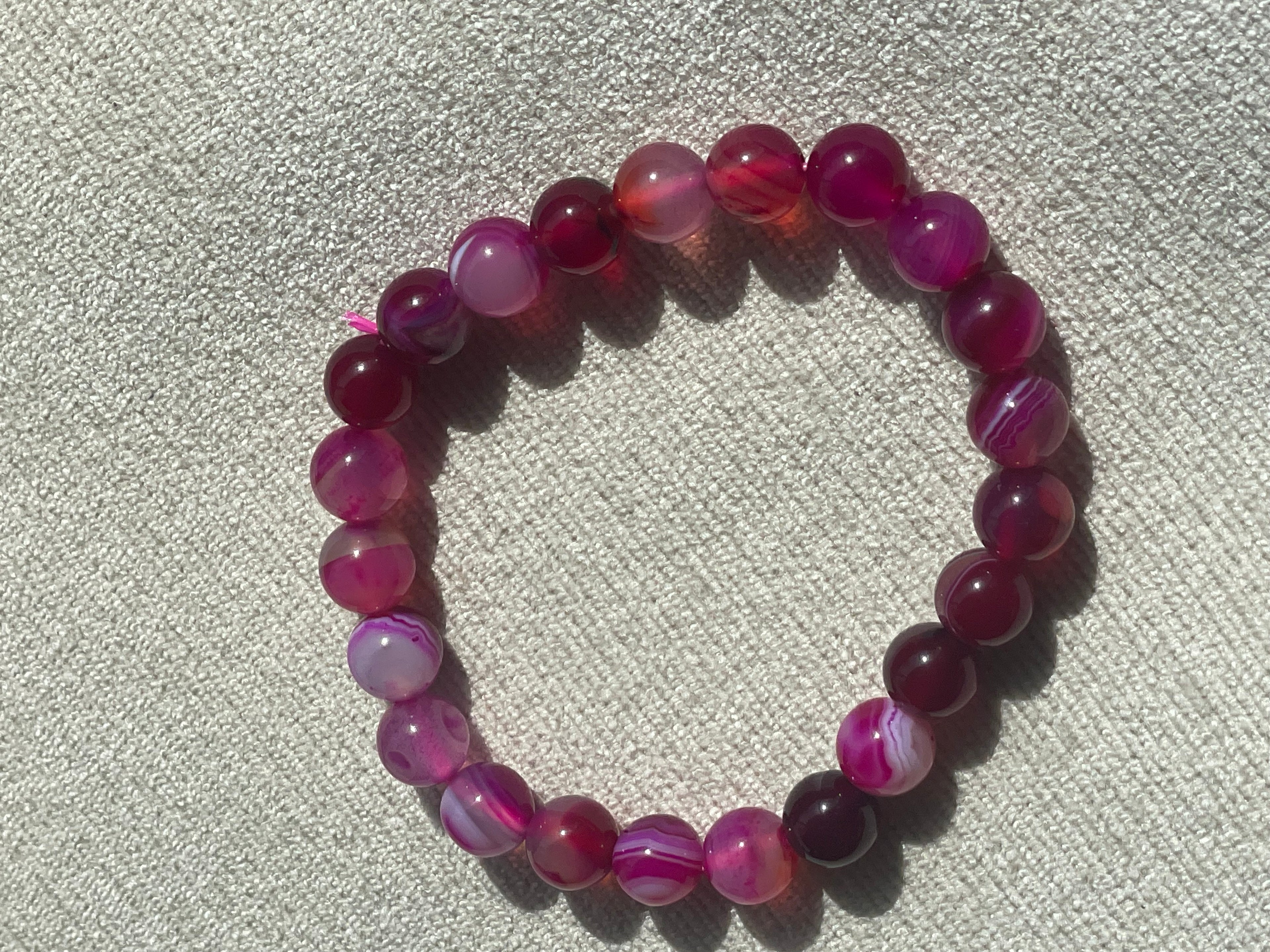 Crystal or Gemstone Bead Bracelet (8mm)