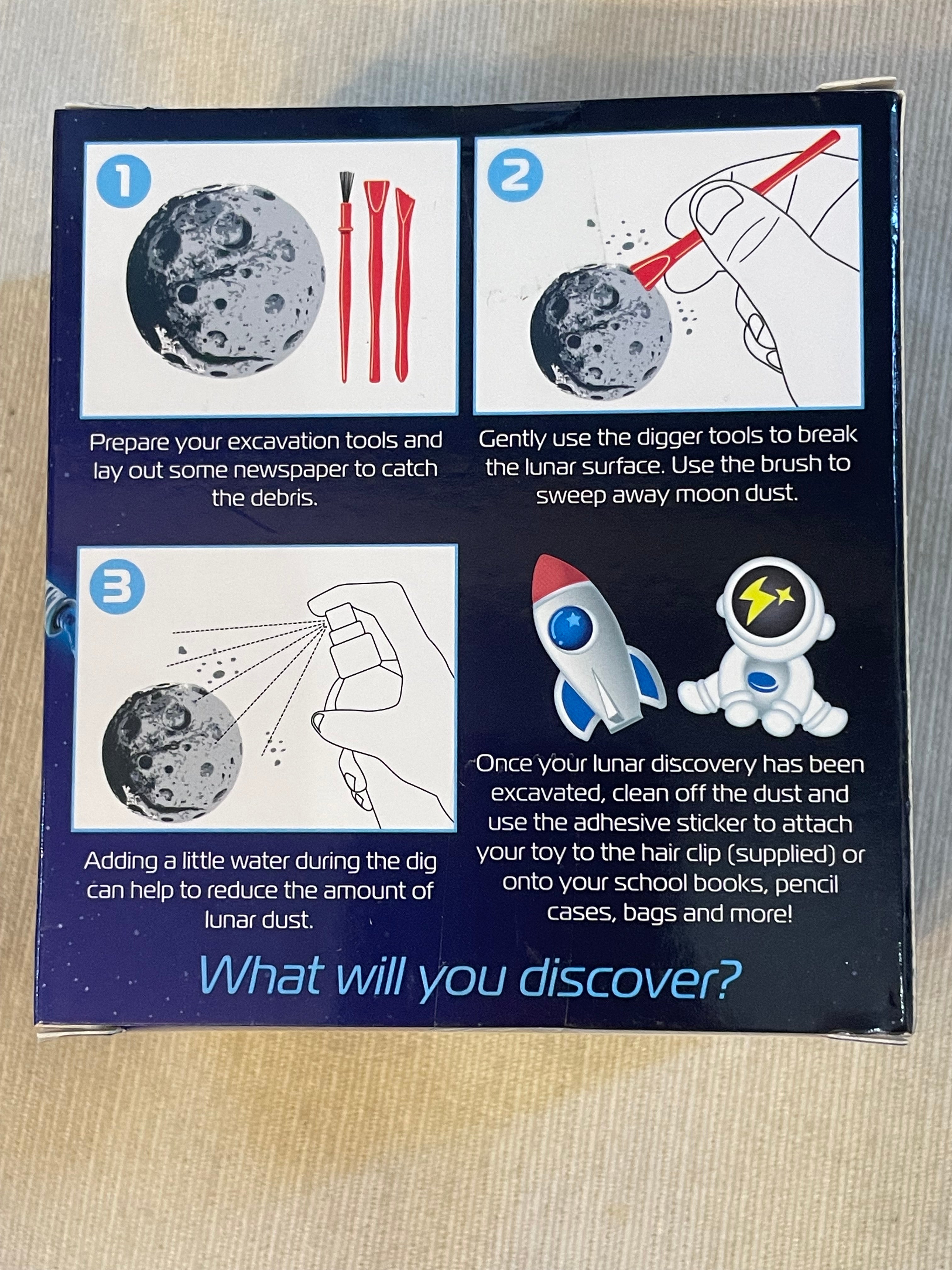 Wizz Toys Star Voyagers Dig Out Moon Lunar Excavation Kit