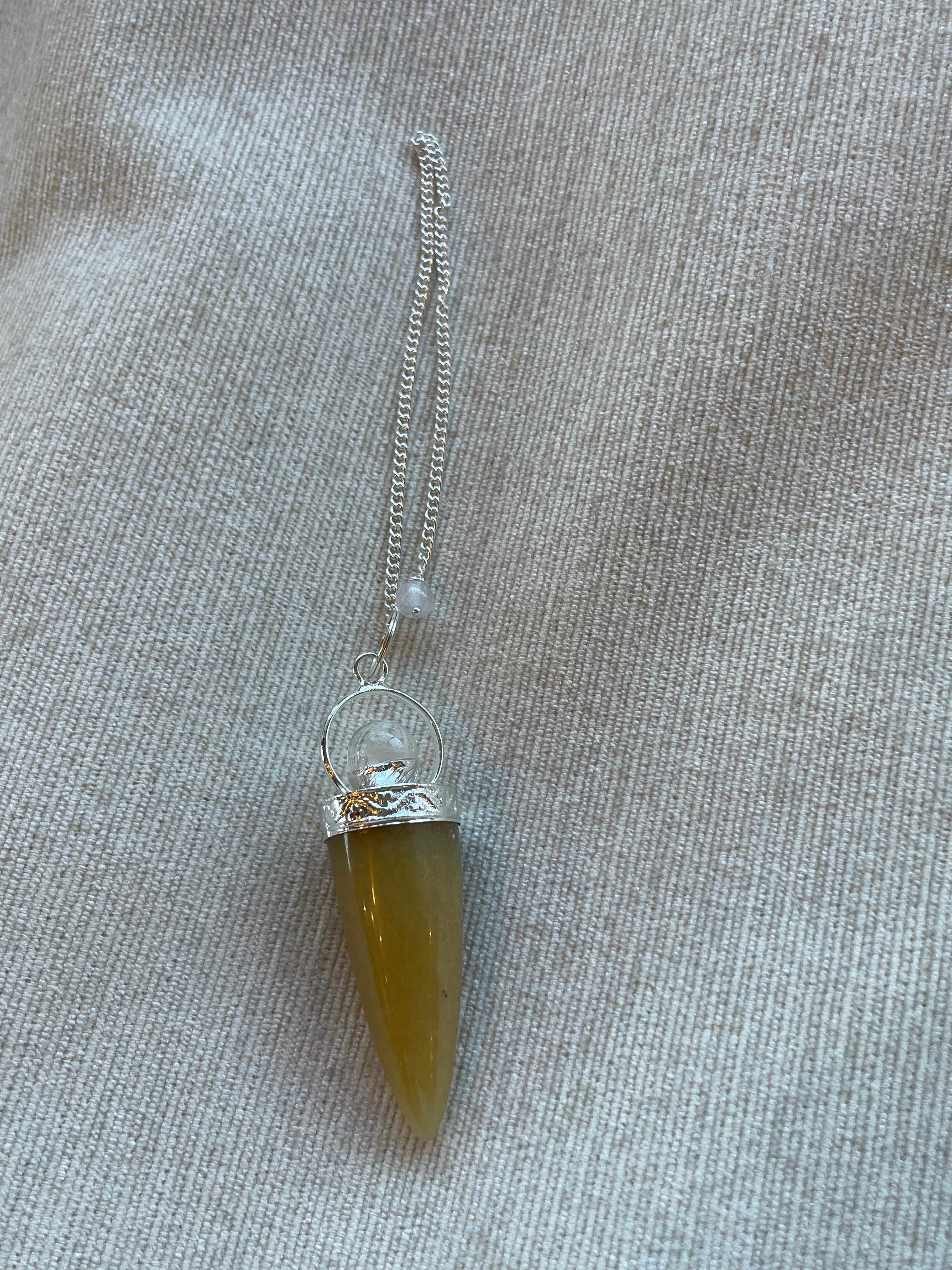 Cone & silver ring pendulum