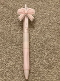 Pink bow pen