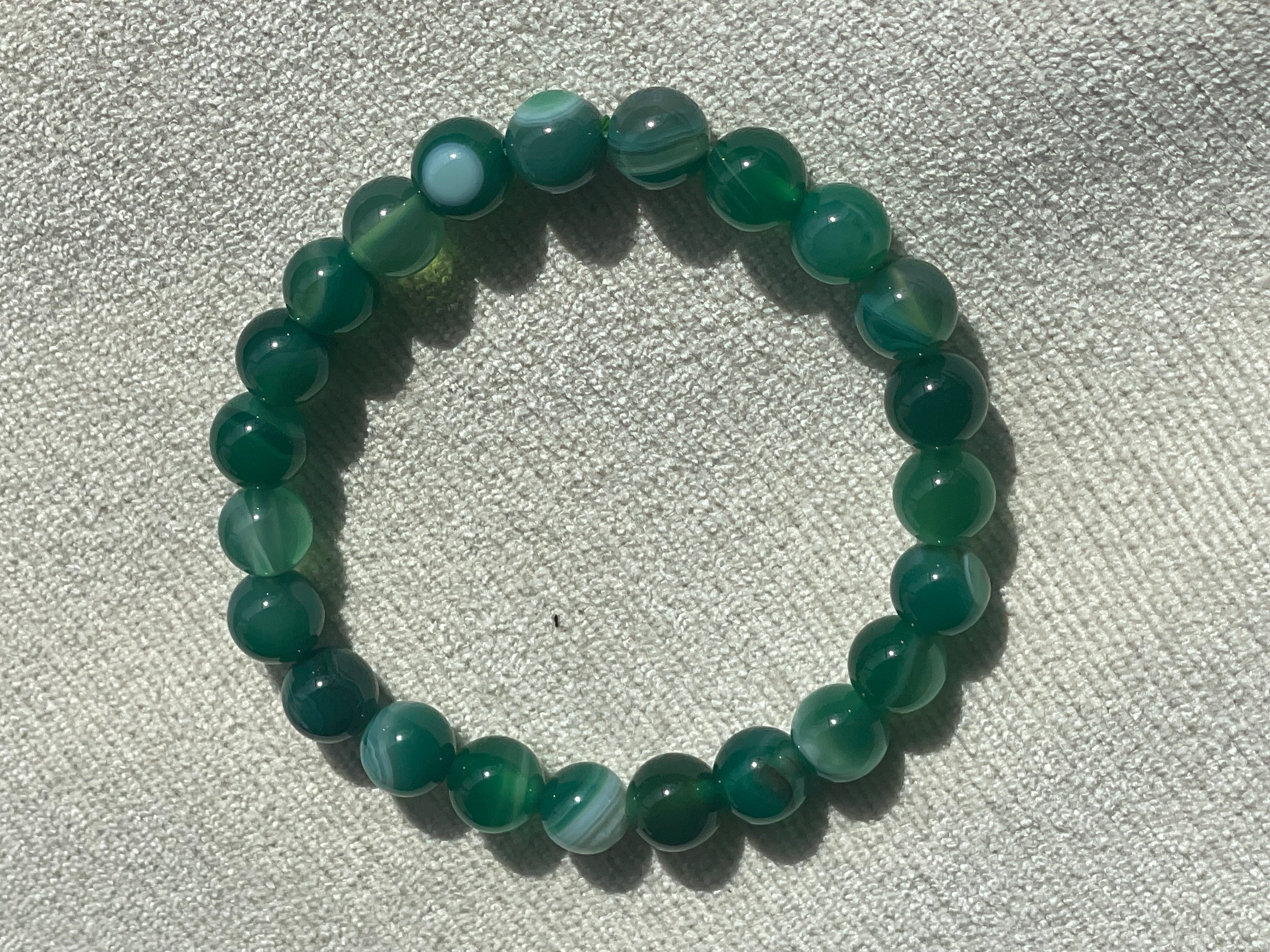 Crystal or Gemstone Bead Bracelet (8mm)