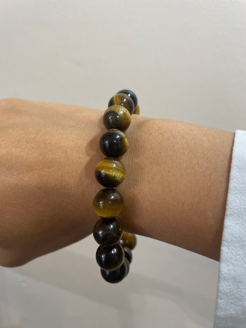 Crystal or Gemstone Bead Bracelet (10mm)