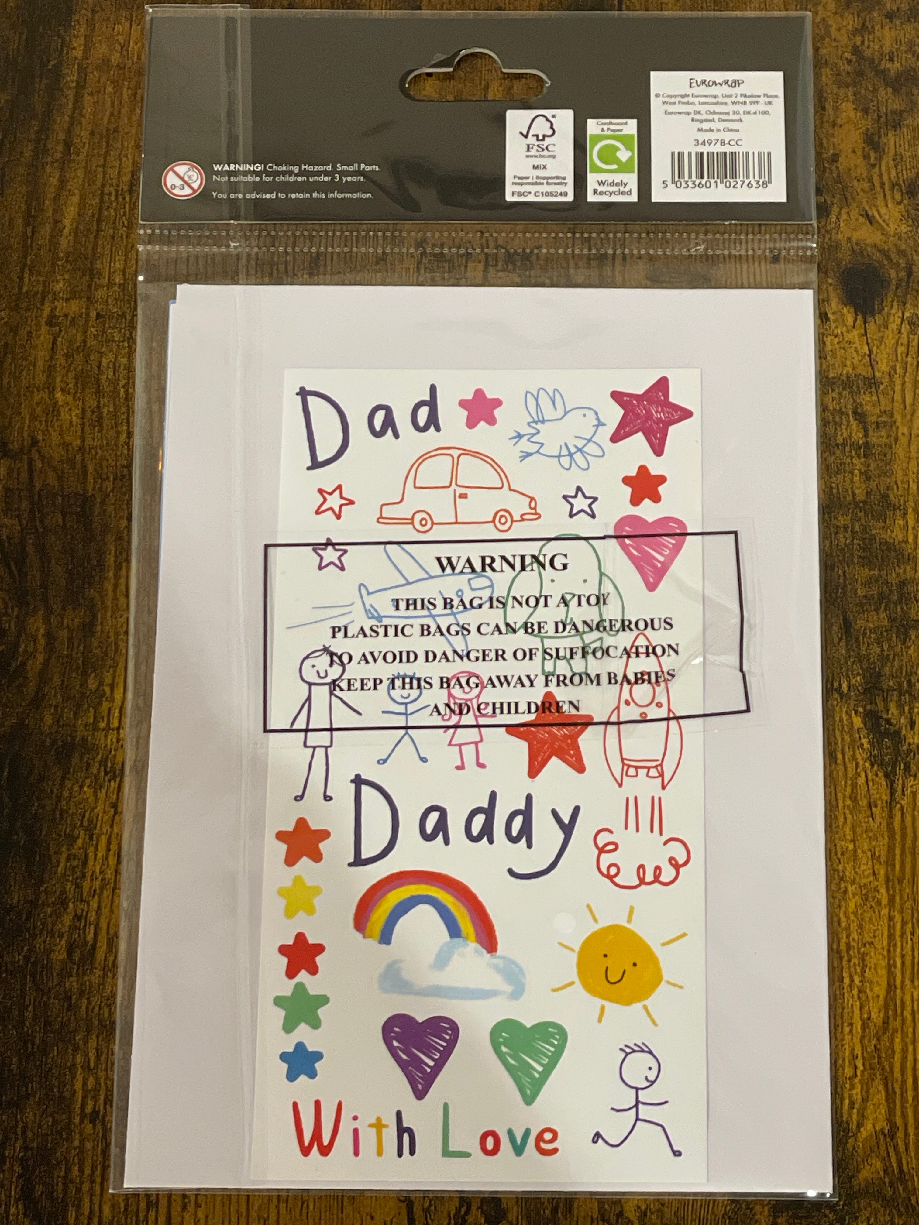 Colour & sticker card Father’s Day card