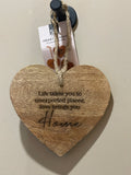 Hanging heart decoration