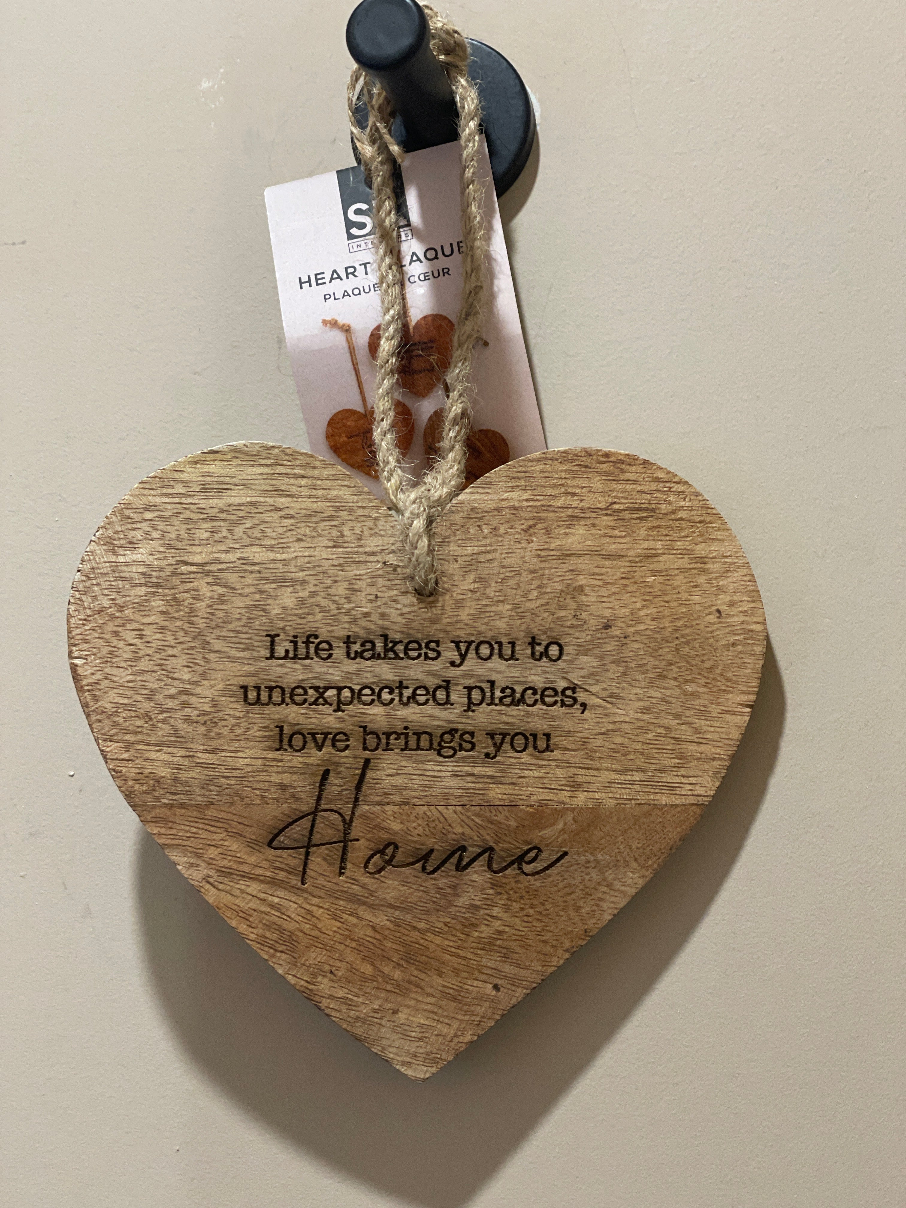 Hanging heart decoration