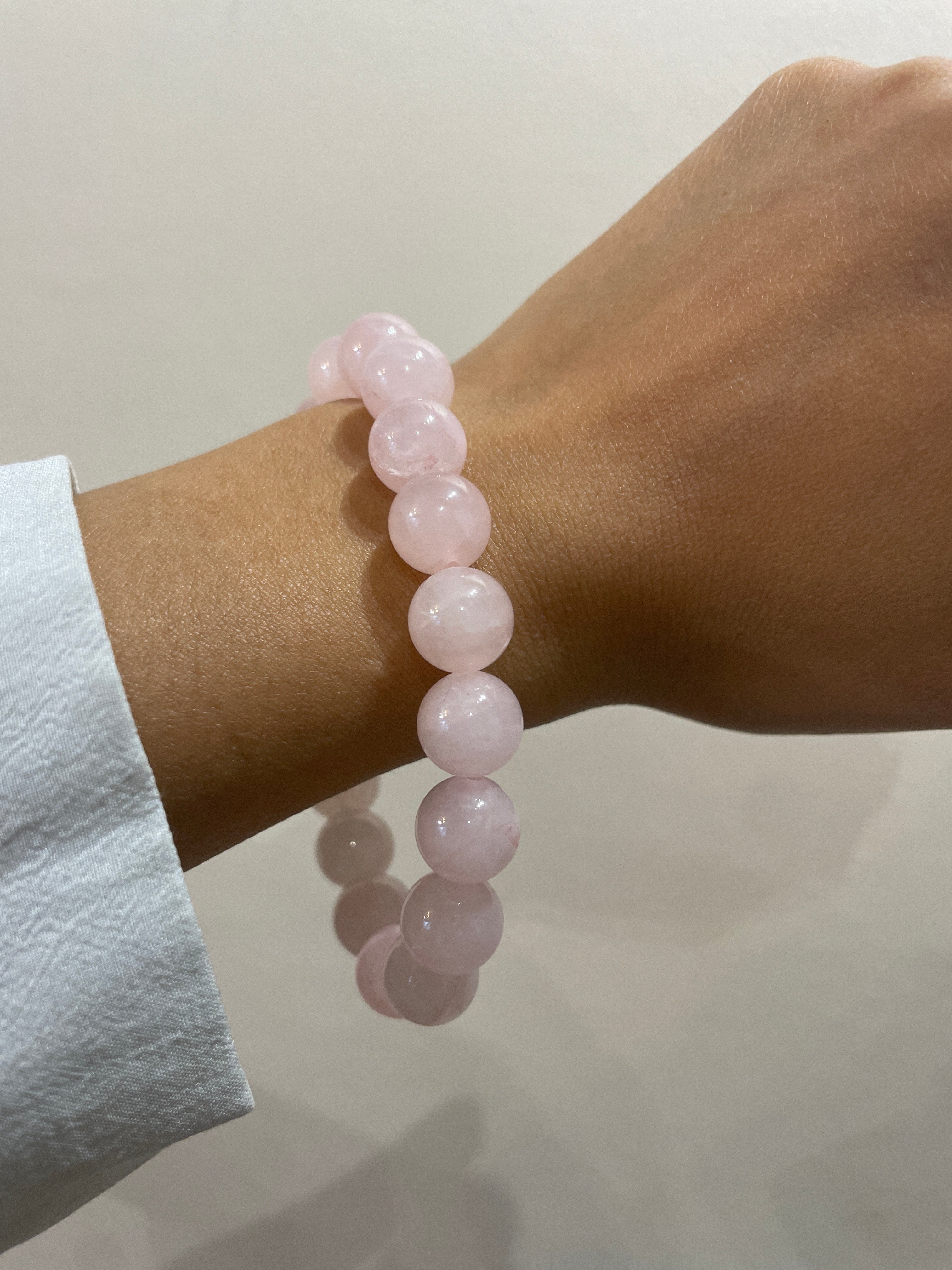 Crystal or Gemstone Bead Bracelet (10mm)