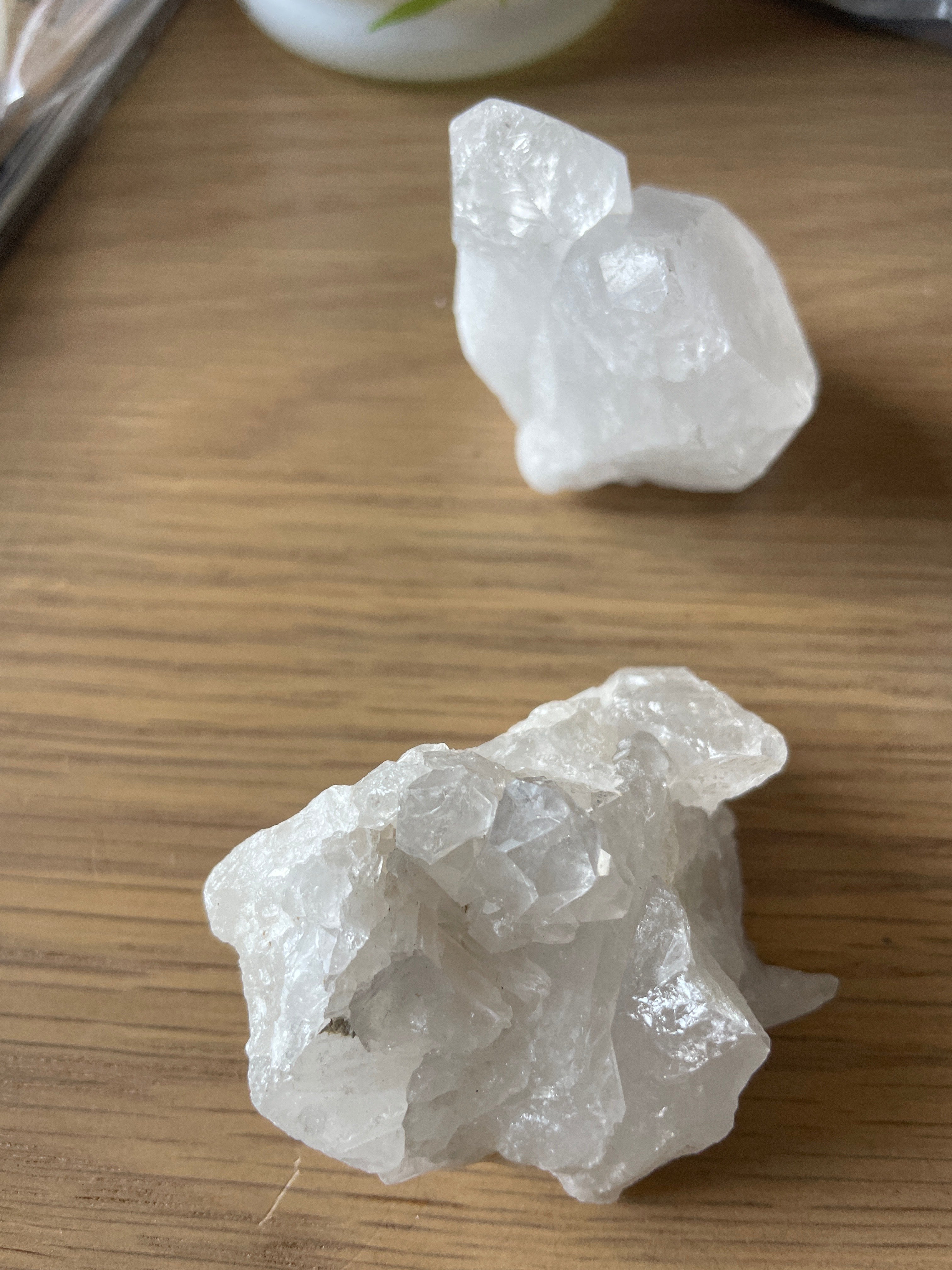 Clear quartz rock