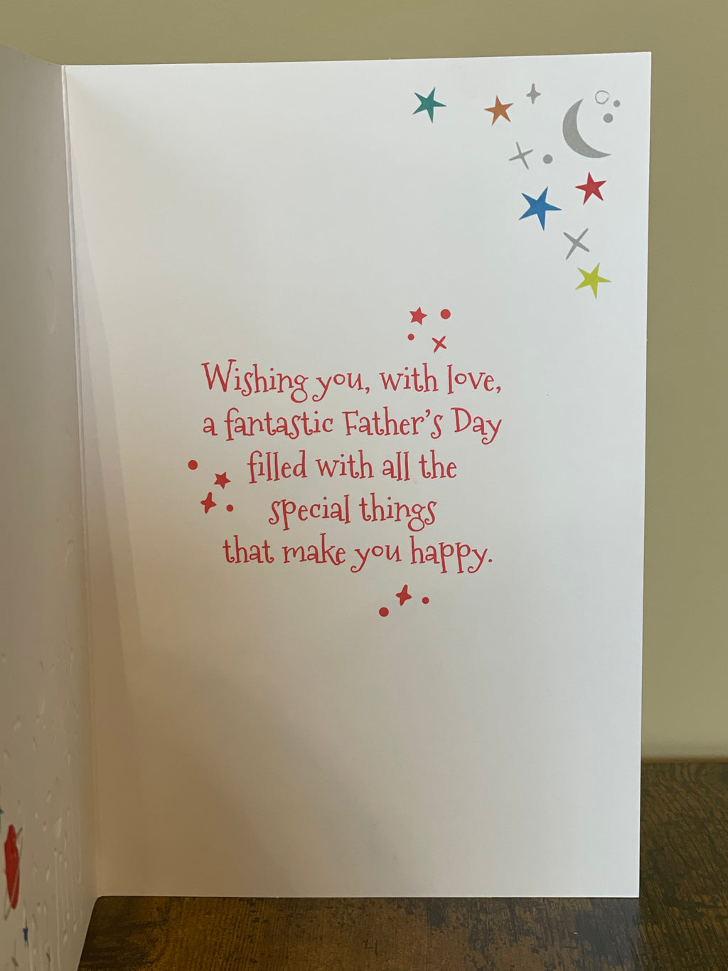 Dad - Best in the Universe Card