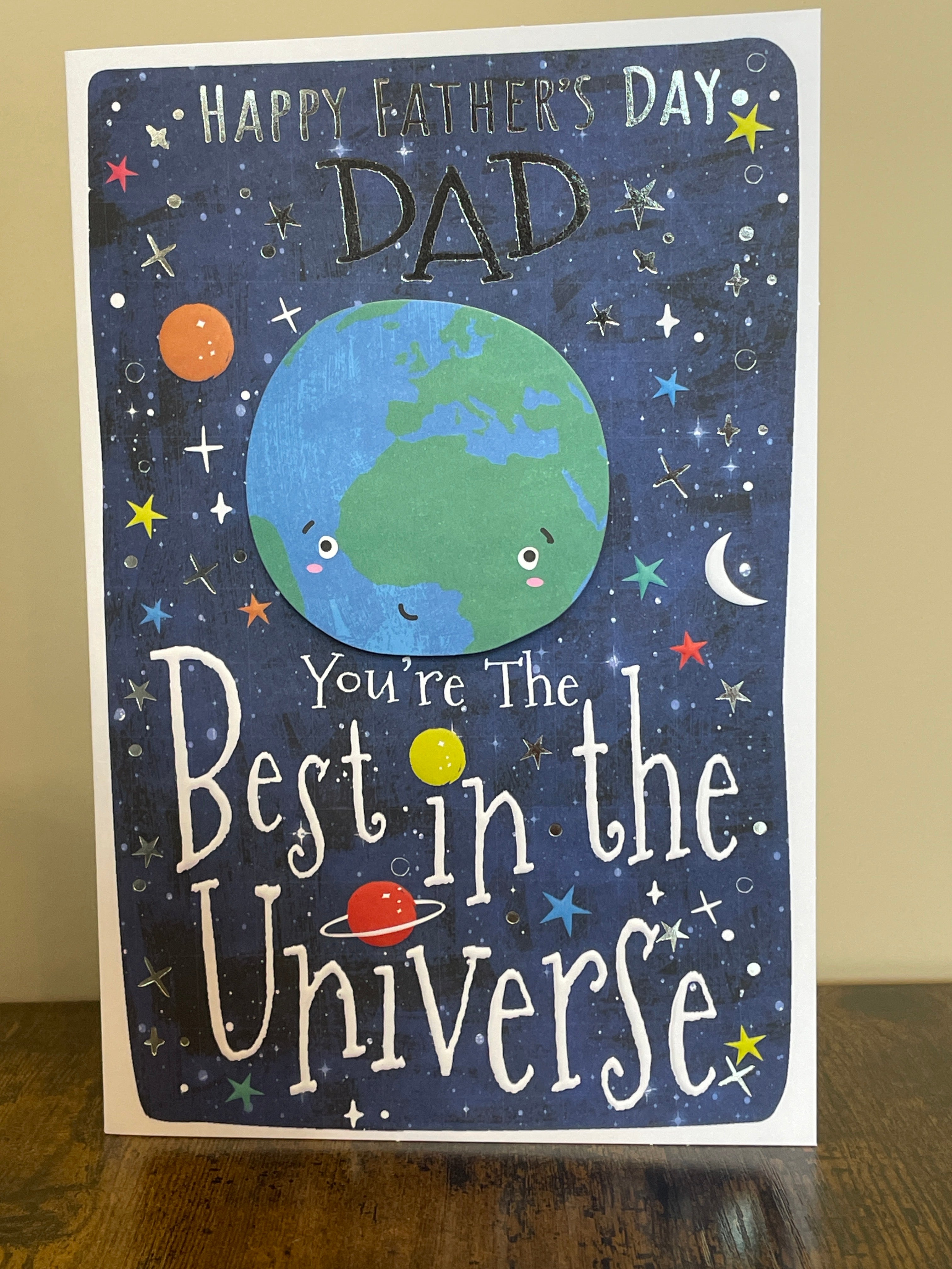 Dad - Best in the Universe Card