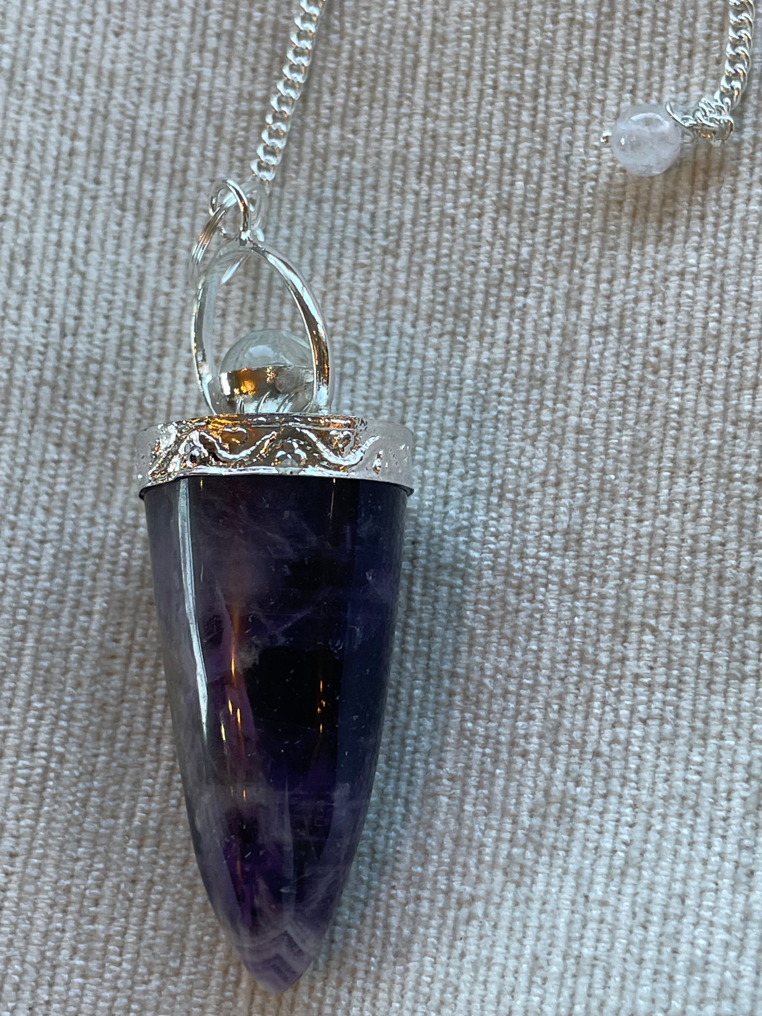 Cone & silver ring pendulum