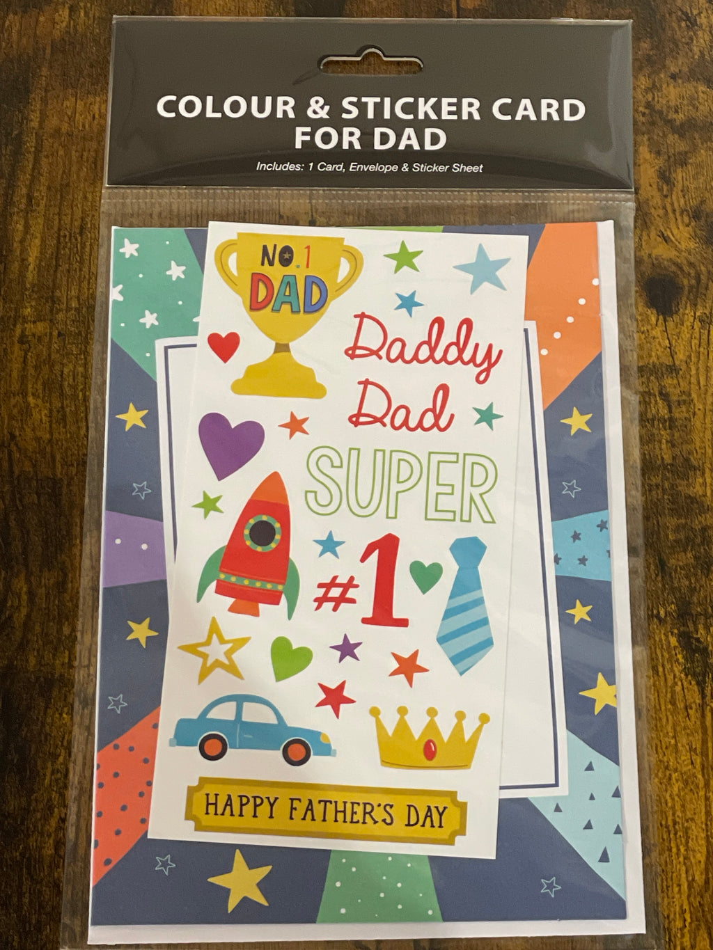 Colour & sticker Father’s Day Card
