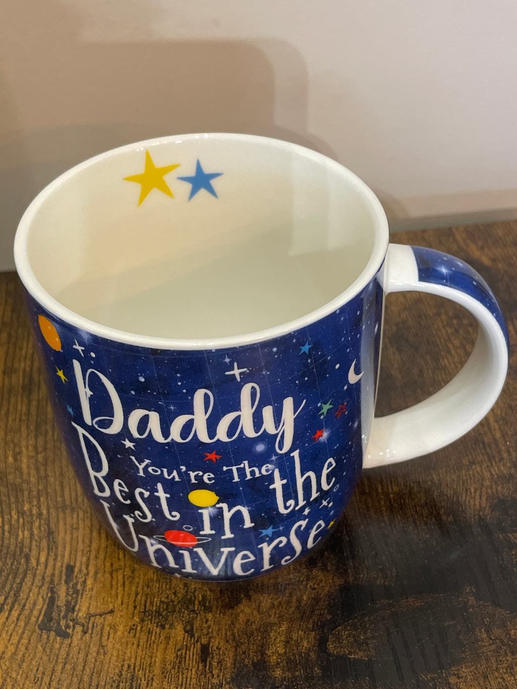 ‘Daddy, you’re the best in the universe’ Father’s Day mug