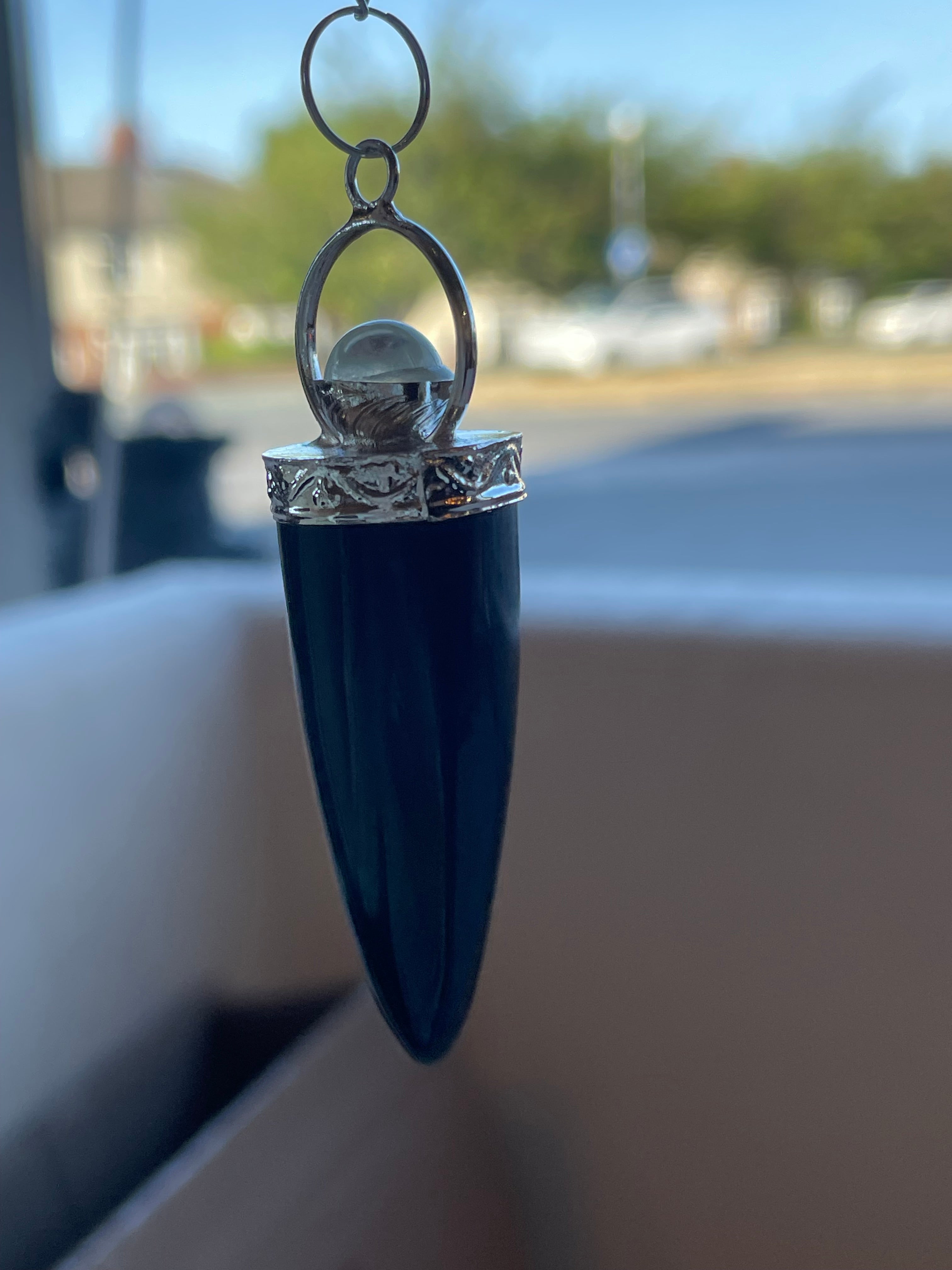 Cone & silver ring pendulum