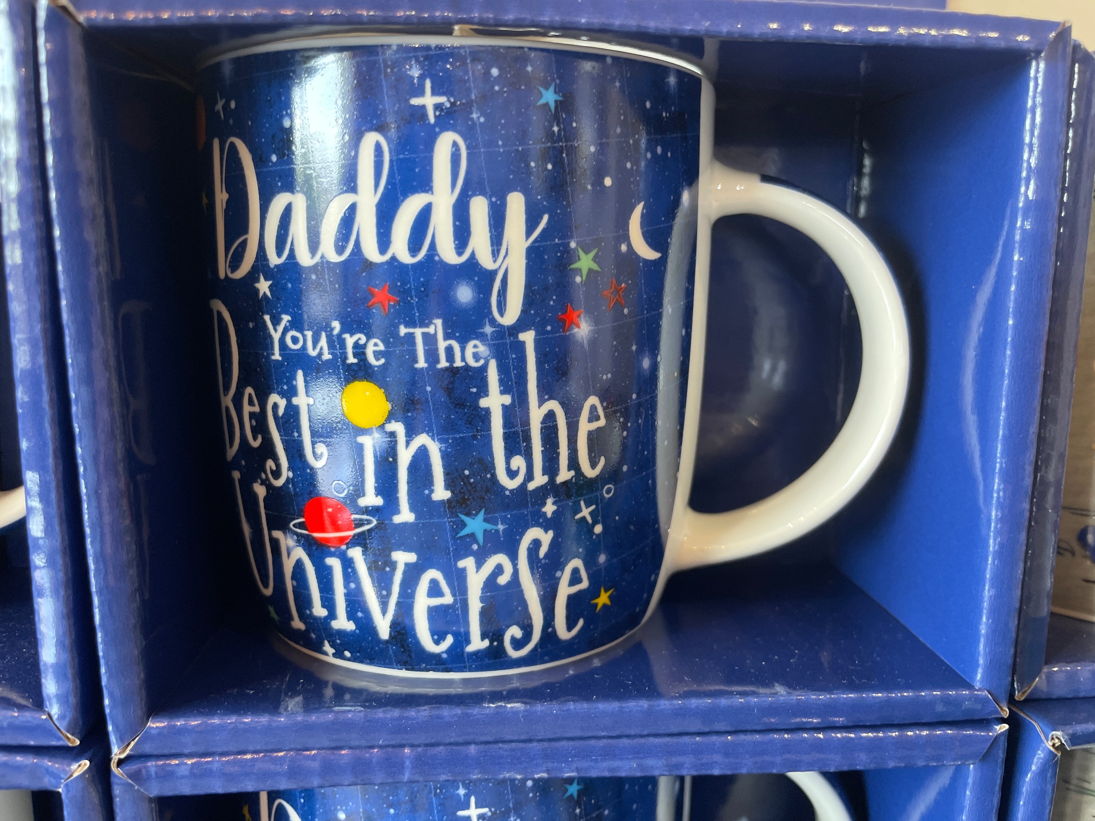 ‘Daddy, you’re the best in the universe’ Father’s Day mug