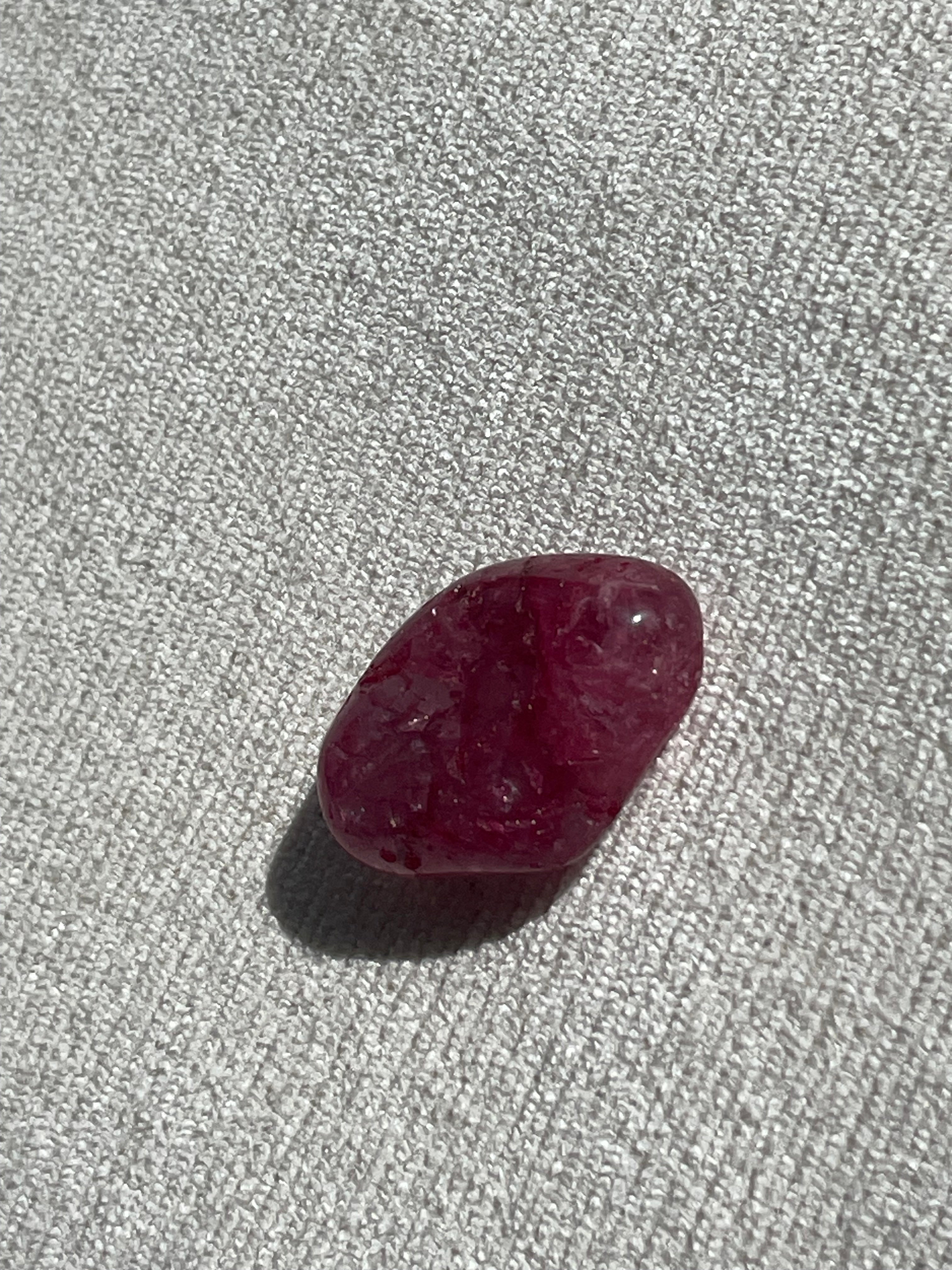 Single crackled color quartz stone - Brazil - Small
