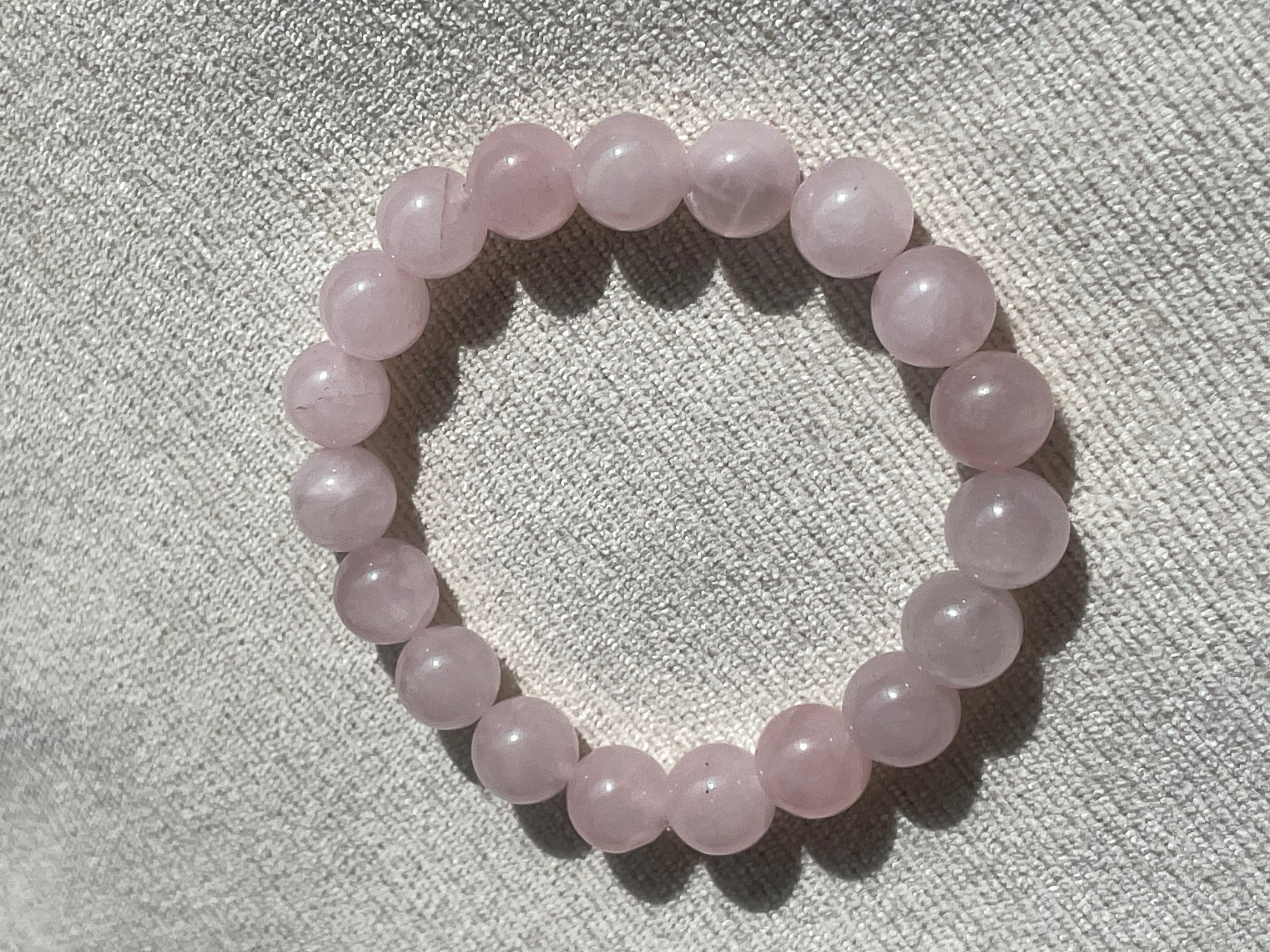 Crystal or Gemstone Bead Bracelet (10mm)