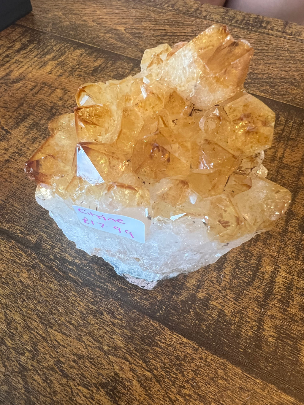 Citrine cluster tall