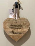Hanging heart decoration