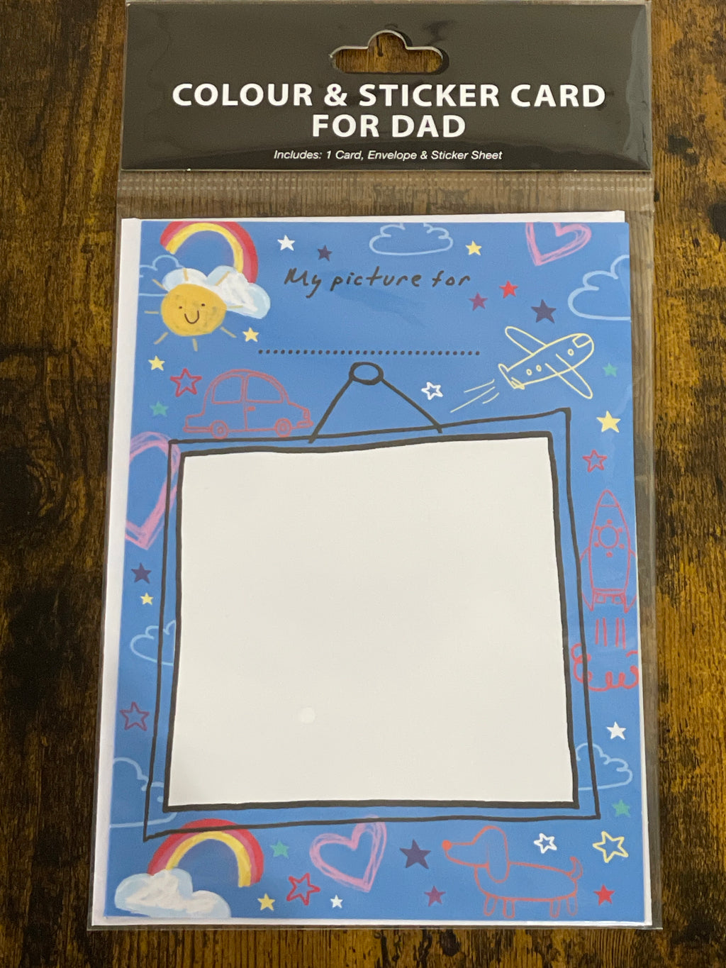 Colour & sticker card Father’s Day card