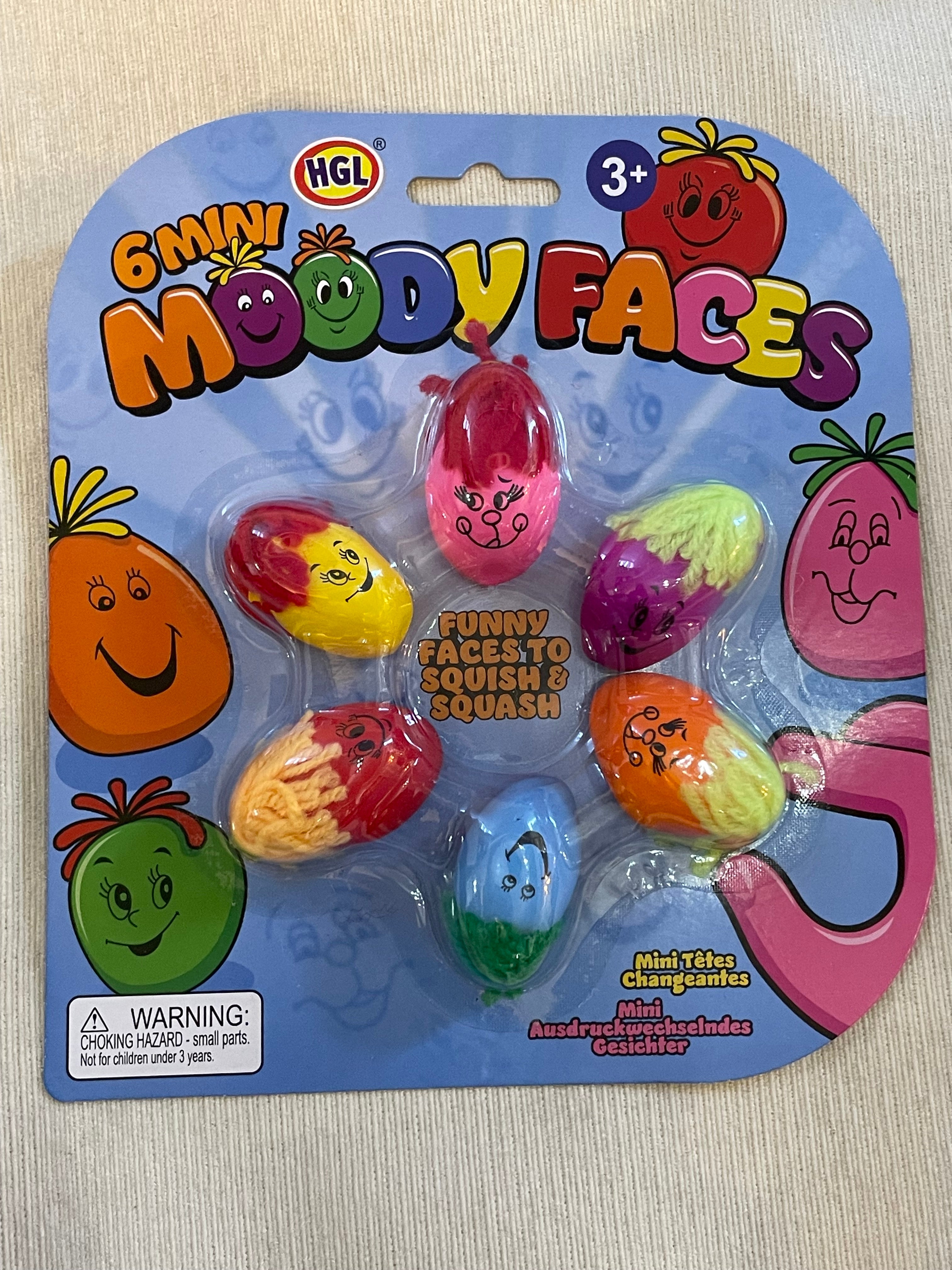 HGL Mini Moody Faces Squishy Sensory Fidget Toy